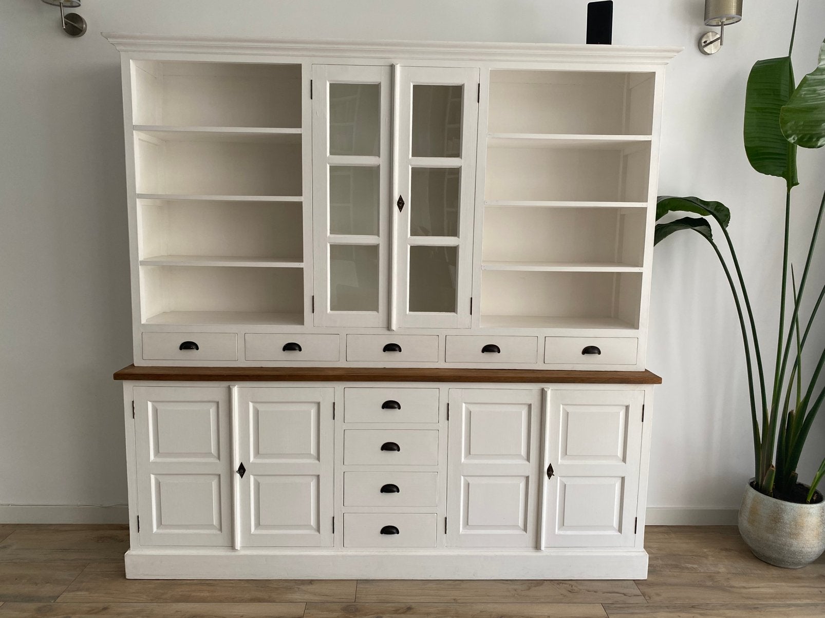 Buffetkast van teak hout, Ophalen, Gebruikt, Met deur(en), 200 cm of meer