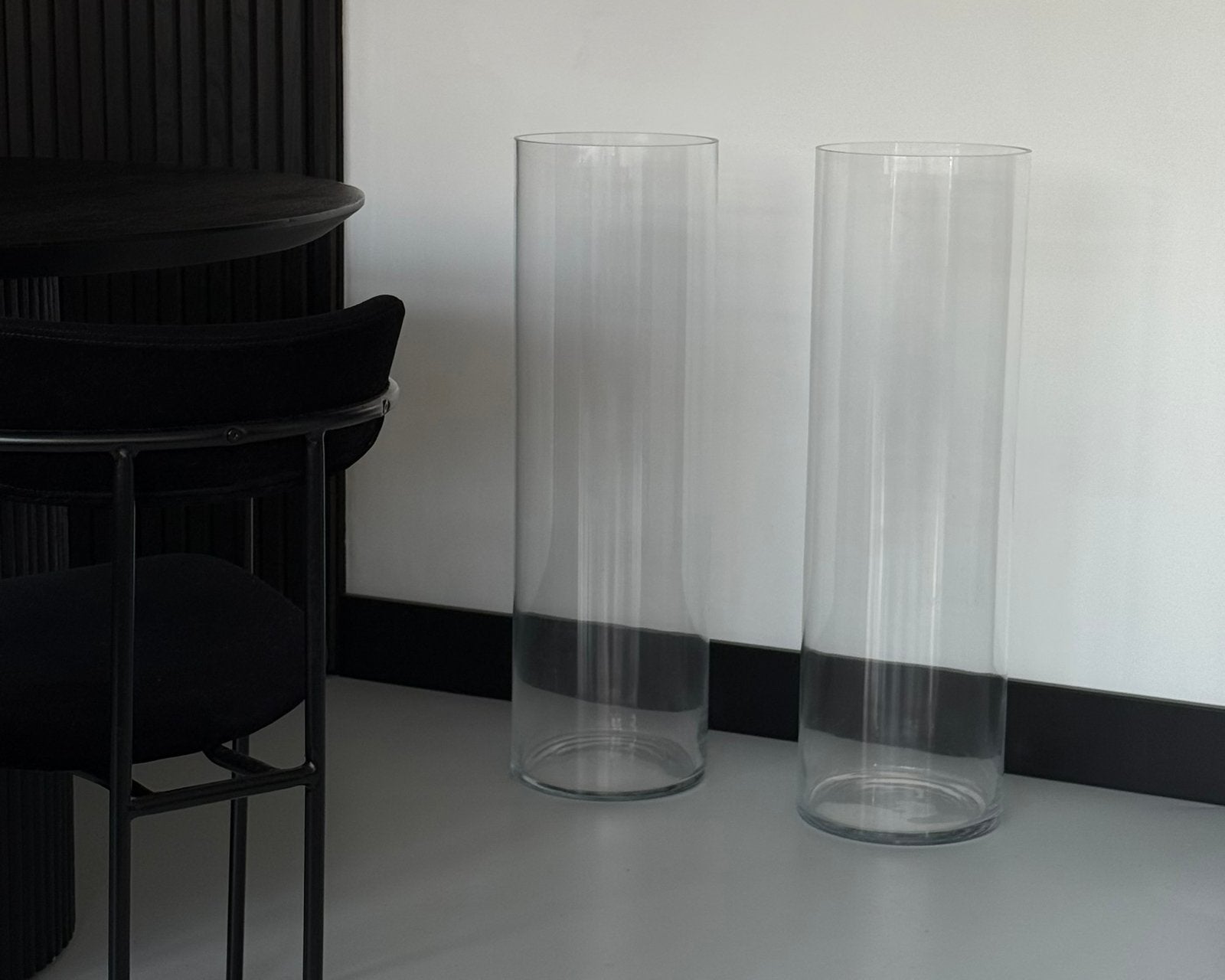 Glazen Vazen 80cm hoog, Huis en Inrichting, Woonaccessoires | Vazen, Ophalen, Transparant, Glas, 80 cm