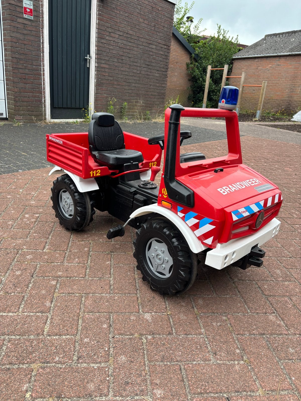 Rolltyoys Mercedes-Benz Brandweer Trapauto, Ophalen, Gebruikt, Trapvoertuig