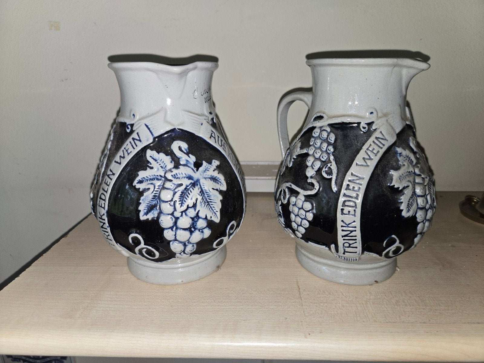 Vintage wijnkruiken aardewerk jaren 60, Antiek en Kunst, Antiek | Keramiek en Aardewerk, Ophalen of Verzenden