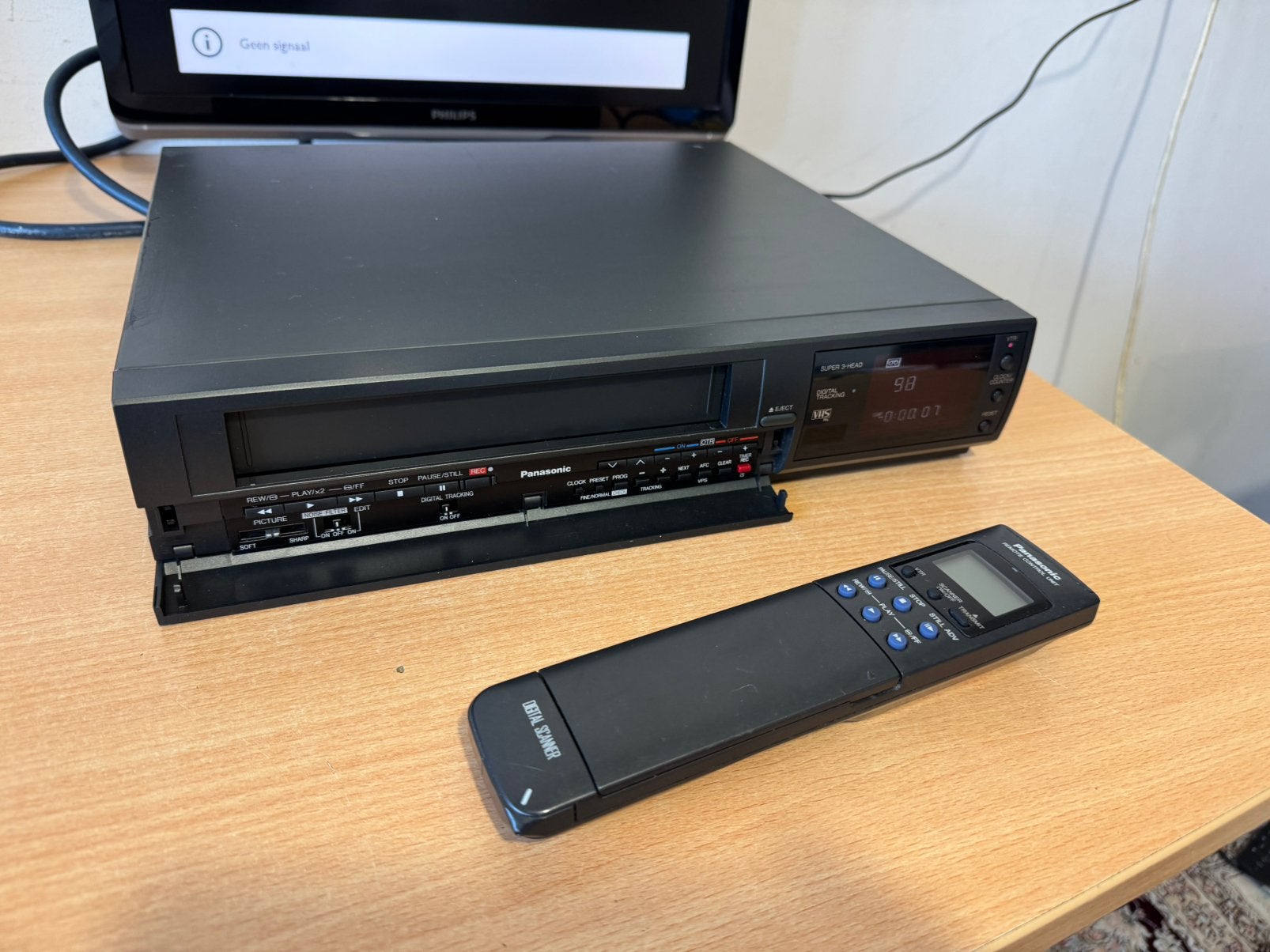 Vintage VHS Videorecorder Panasonic NV-L20EO + AB, Audio, Tv en Foto, Videospelers, Ophalen of Verzenden, Gebruikt, VHS-speler of -recorder