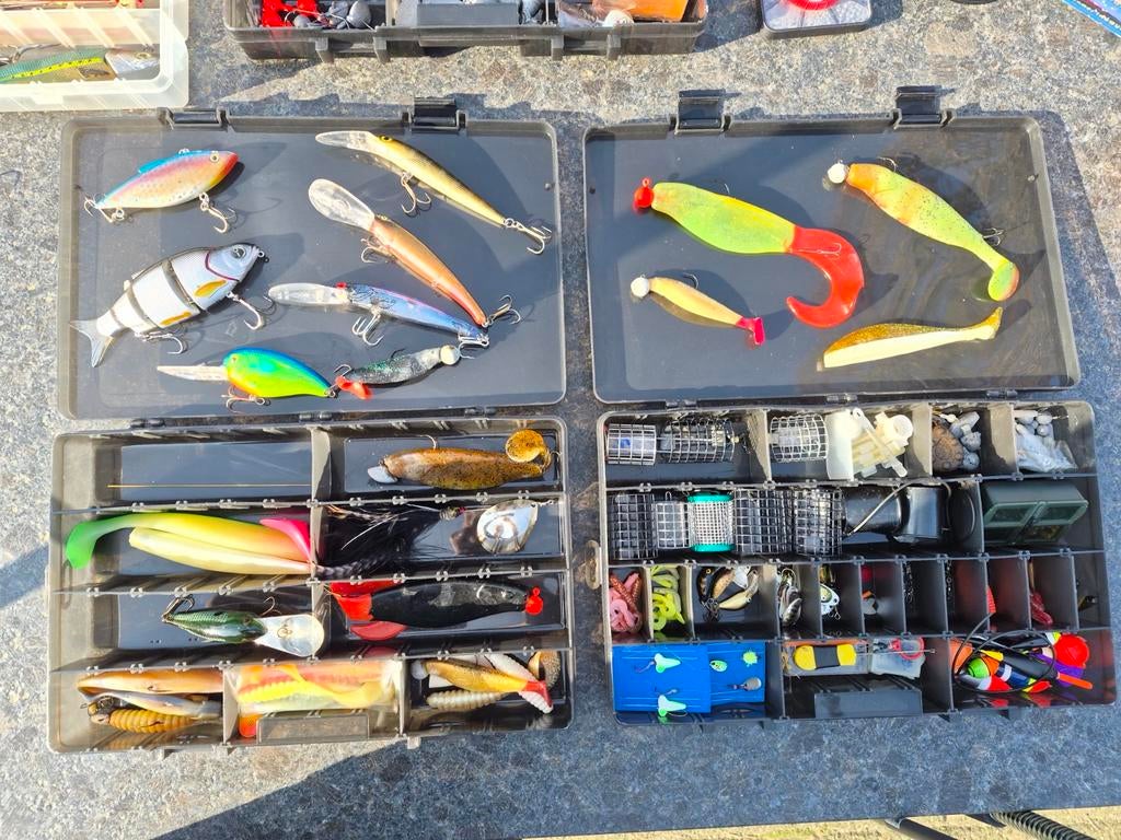 Collectie visspullen voor snoek, forel, witvis, zeevissen, Watersport en Boten, Hengelsport | Algemeen, Zo goed als nieuw, Ophalen