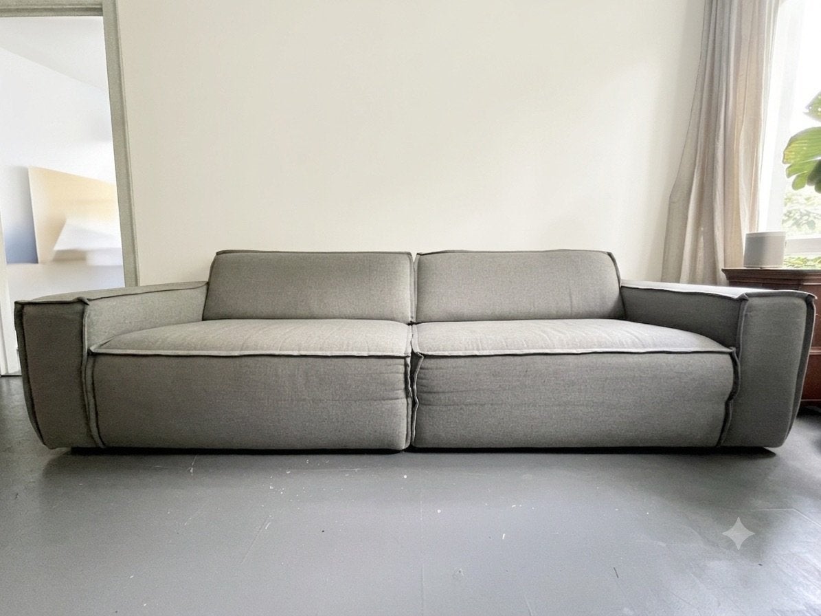 Fest Amsterdam 3-zits bank met poef 250x100x70, Ophalen, Gebruikt, Tweepersoons, 180 cm