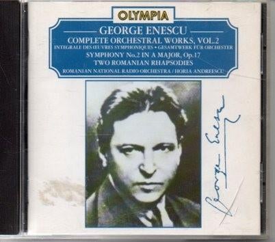 Enescu:  Symfonie nr.2, Rhapsodies / Andreescu, Ophalen of Verzenden, Modernisme tot heden, Zo goed als nieuw, Orkest of Ballet
