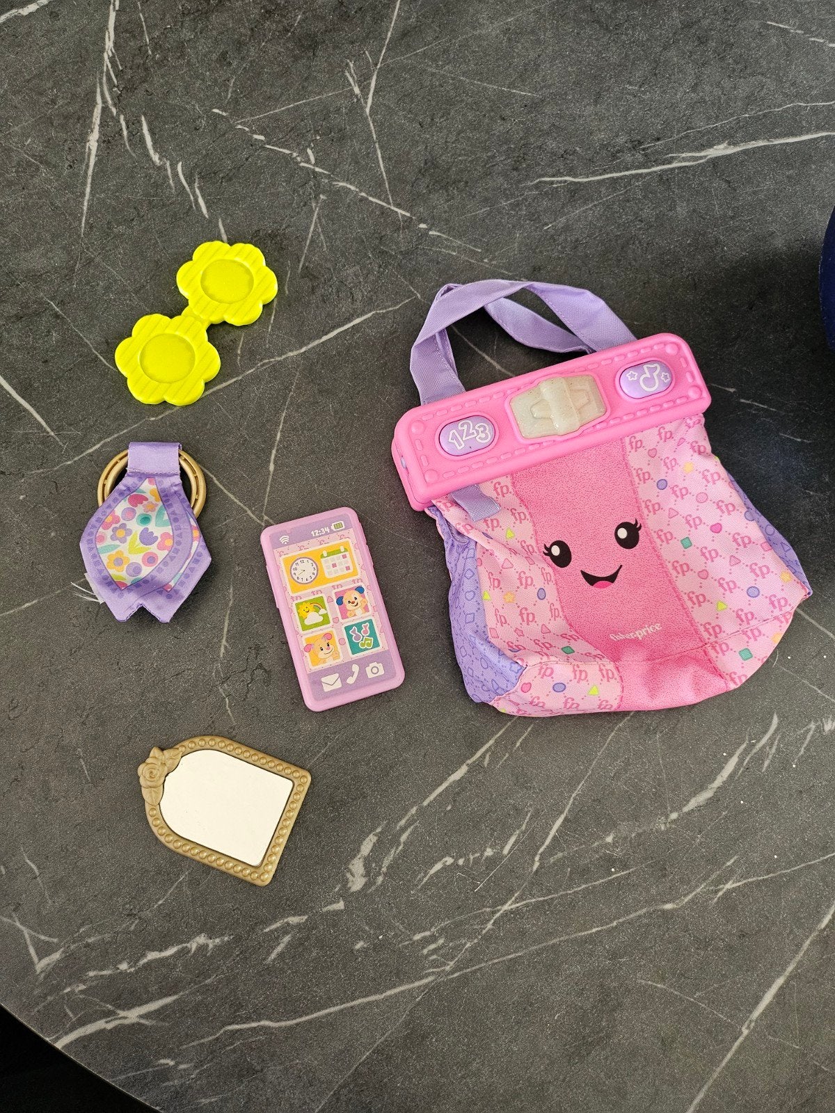 Fisher-Price handtas met accessoires - Zo goed als nieuw, Ophalen of Verzenden, Zo goed als nieuw, Overige typen