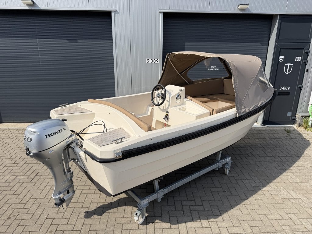 Remus 475 Sloep Compleet incl. Honda 20PK 4-takt, Watersport en Boten, Sloepen, Overige merken, Remus, 5 m, Wfwatersport@botenverhuurhoorn.nl