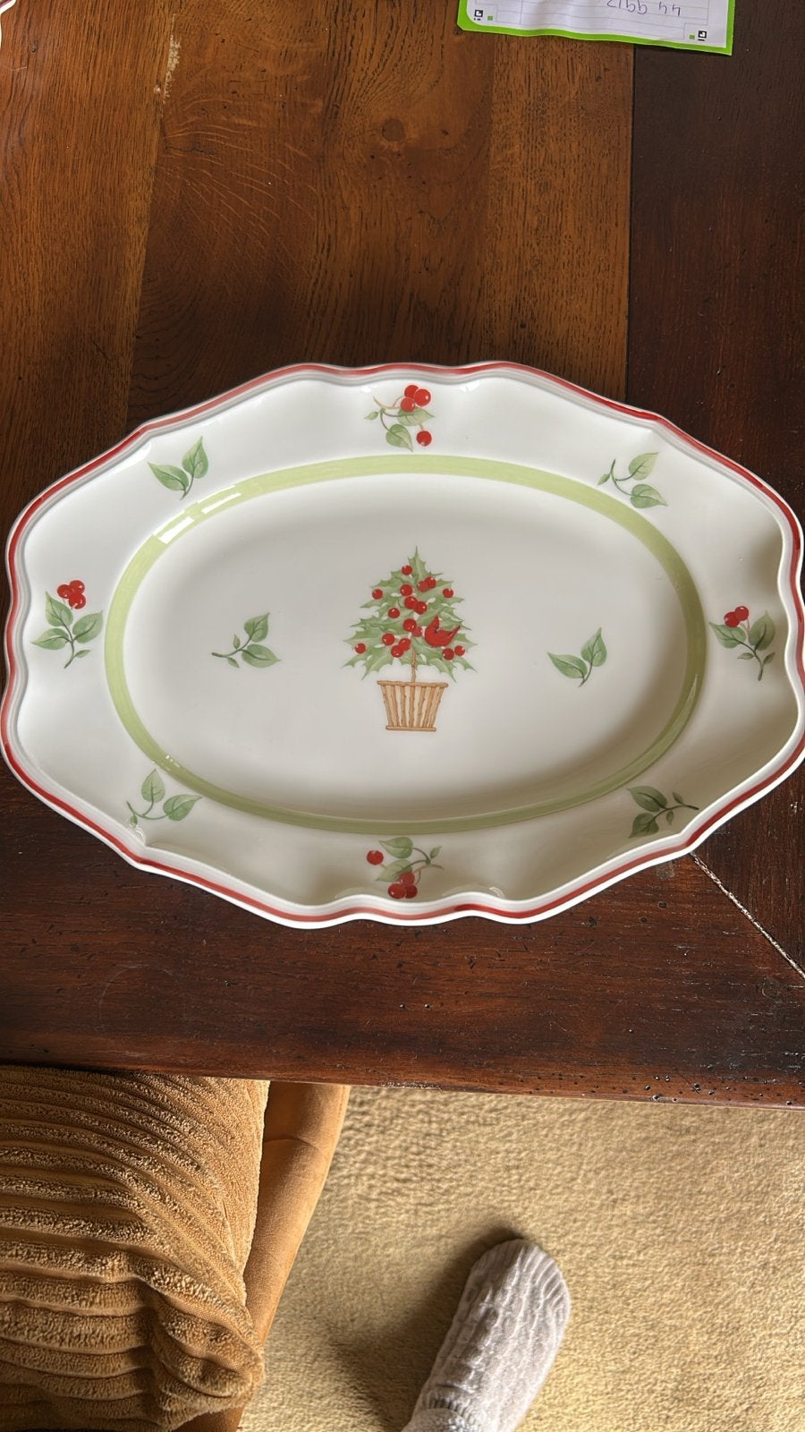Villeroy & Boch Joy Noel serveerschaal 36x26 cm, Huis en Inrichting, Klassiek, Villeroy & Boch, Ophalen of Verzenden, Porselein