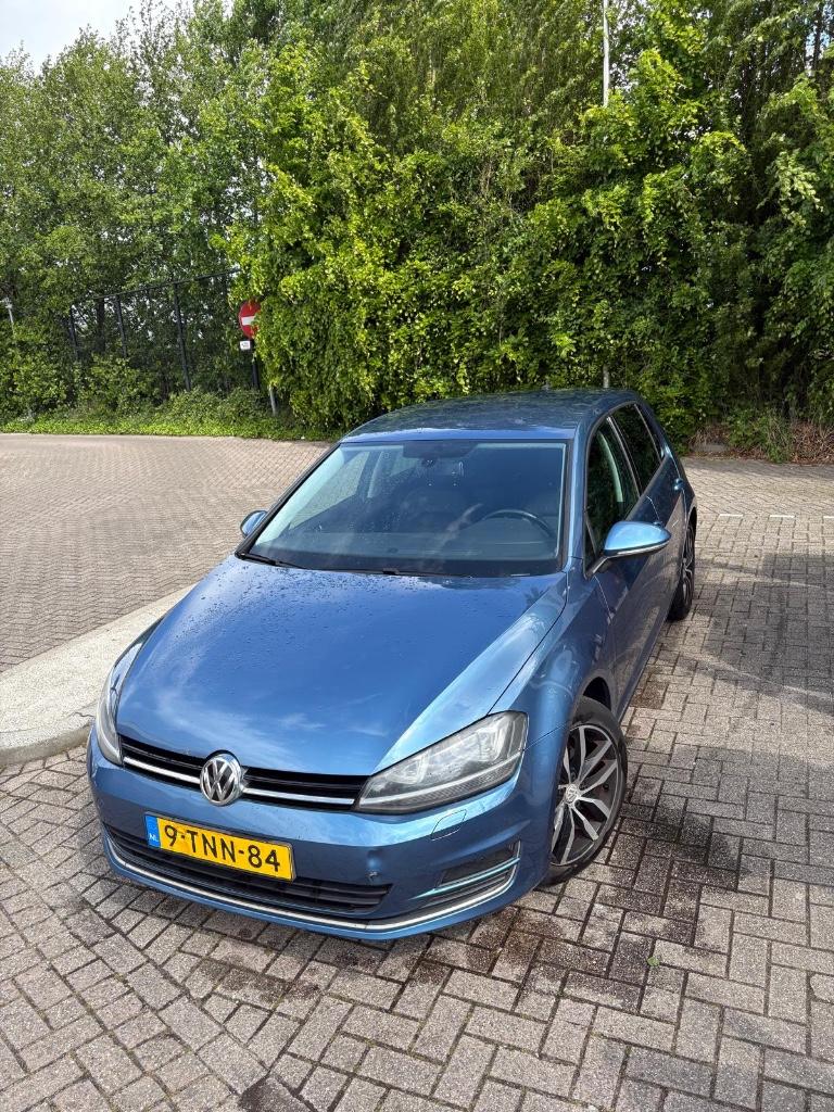Volkswagen Golf 1.4 TSI 103KW DSG 2014 Blauw, 4 cilinders, Blauw, Leder en Stof, Origineel Nederlands