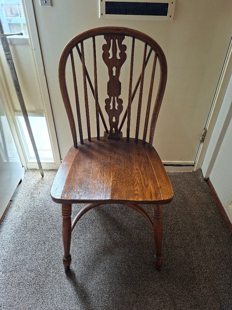 Antieke Windsor chair spijlen stoel, Ophalen