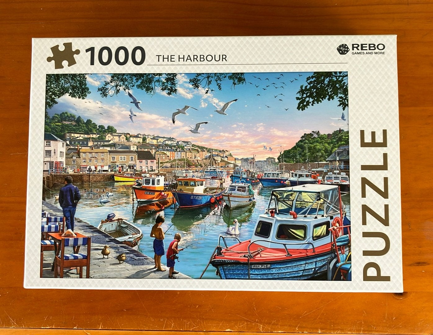 Rebo Puzzel - The Harbour - 1000, Ophalen of Verzenden, 500 t/m 1500 stukjes, Zo goed als nieuw