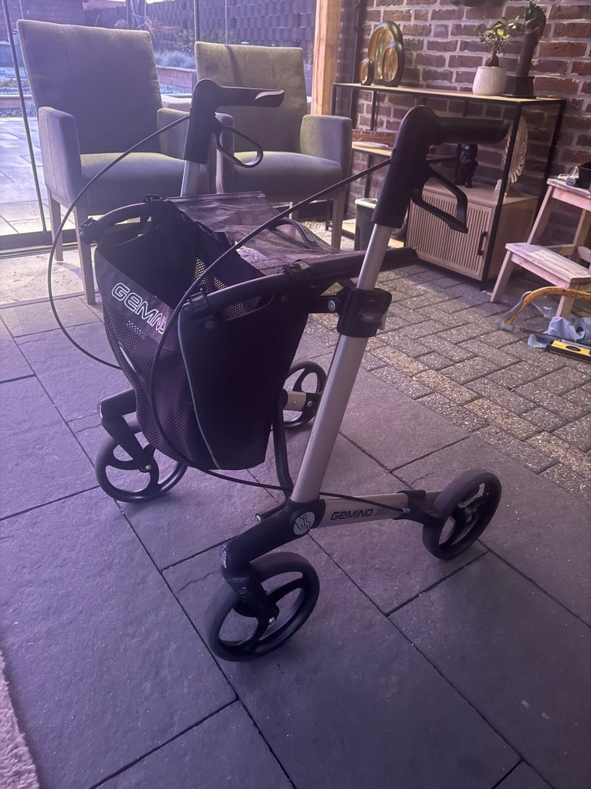 Rollator Gemino 30, Ophalen, Lichtgewicht, Zo goed als nieuw