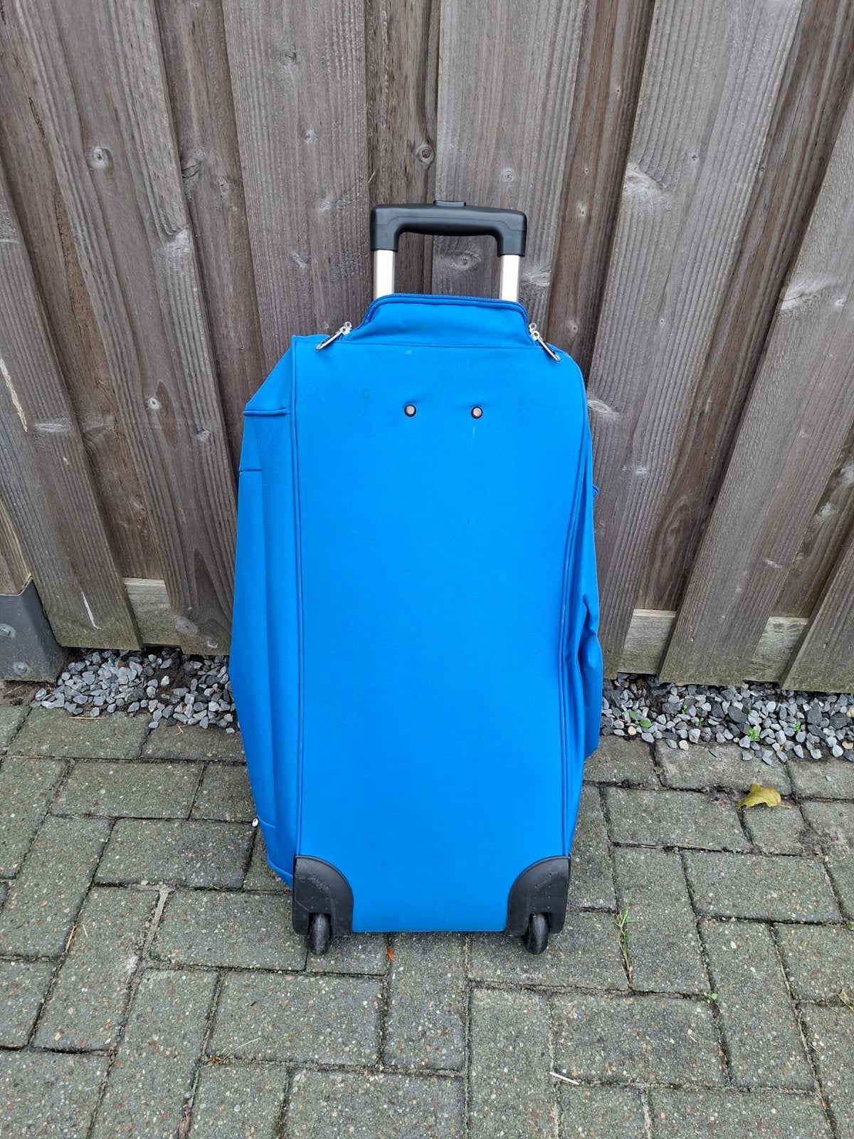 Reistas  groot, 30 cm of meer, Blauw, Zo goed als nieuw, Wieltjes