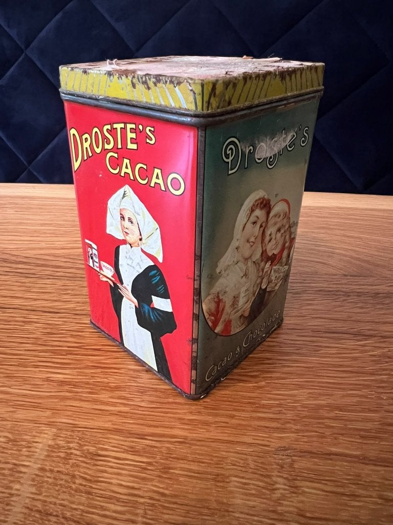 Oud / vintage Droste Cacao Blik, Verzamelen, Ophalen of Verzenden, Gebruikt, Overige, Droste