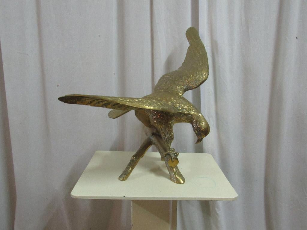 Koperen adelaar beeld (Antiek/Vintage), Antiek en Kunst, Ophalen, Koper