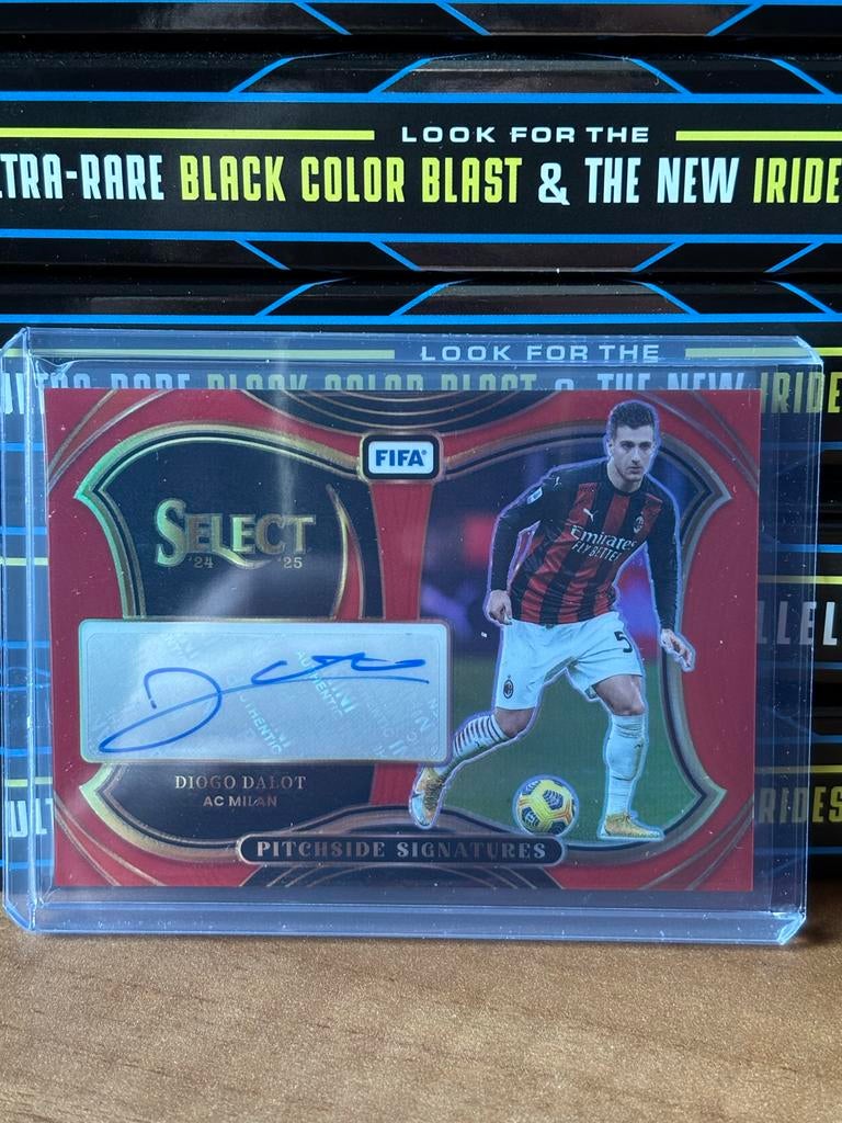 Diogo Dalot AC Milan Panini Select Auto, Verzamelen, Ophalen of Verzenden, Zo goed als nieuw, Buitenlandse clubs, Spelerskaart