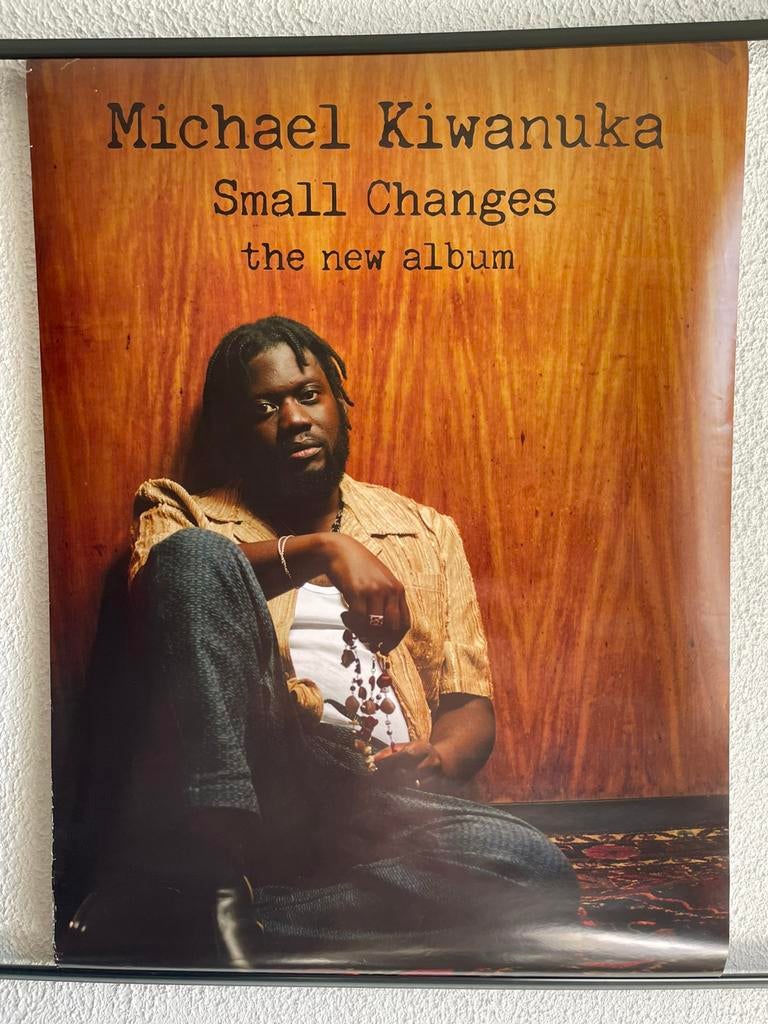 Poster ‘’ Michael Kiwanuka ‘’ 50x70 cm, Ophalen of Verzenden, Zo goed als nieuw, Poster, Artwork of Schilderij