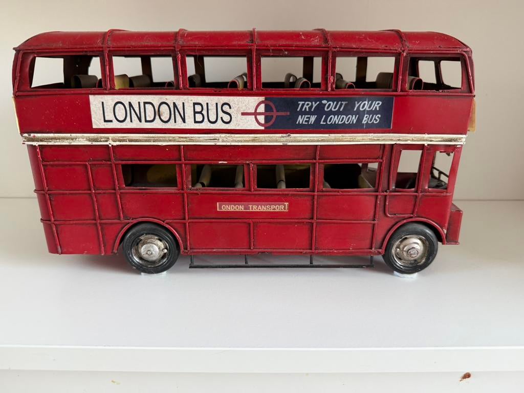 Londen Bus Rood Metaal, Verzamelen, Blikken, Ophalen of Verzenden, Zo goed als nieuw