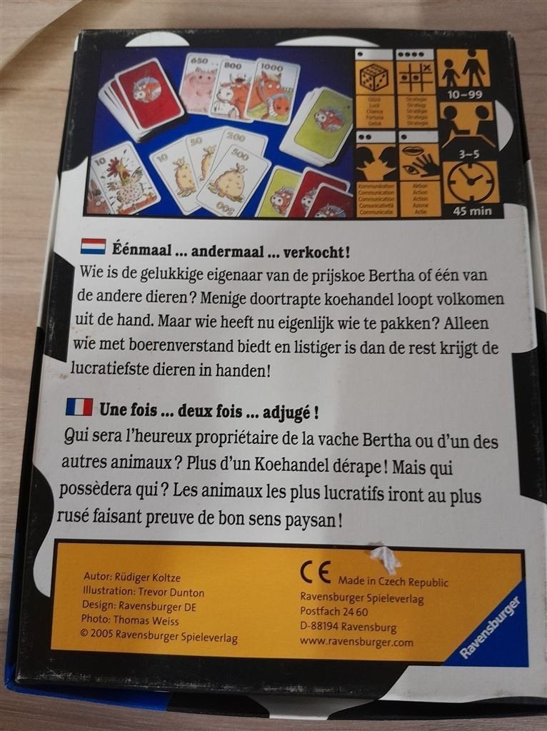 Koehandel - kaartspel - s3871, Verzenden, Zo goed als nieuw