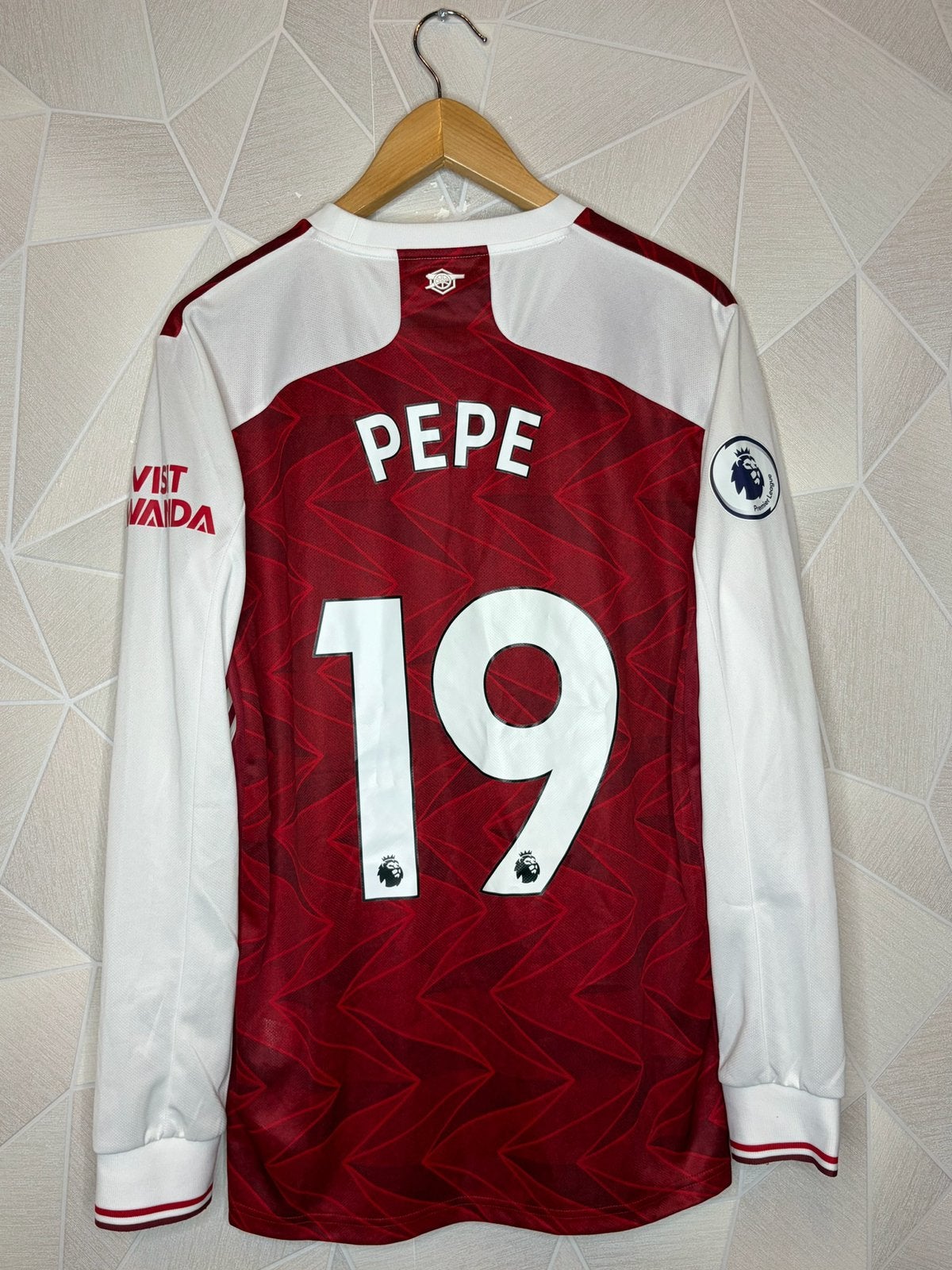 Arsenal thuis 2020/2021 Pepe, Sport en Fitness, Shirt, ., Zo goed als nieuw, .