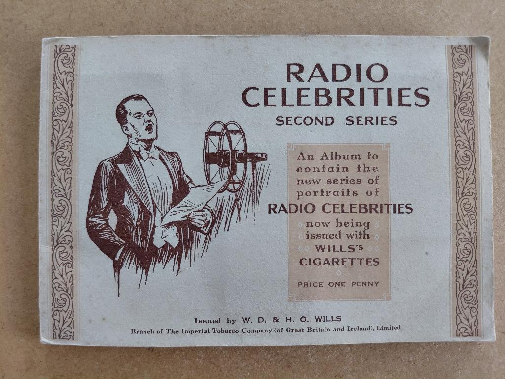 Radio Celebrities 2nd series compleet album cigarette cards, Ophalen, Gebruikt