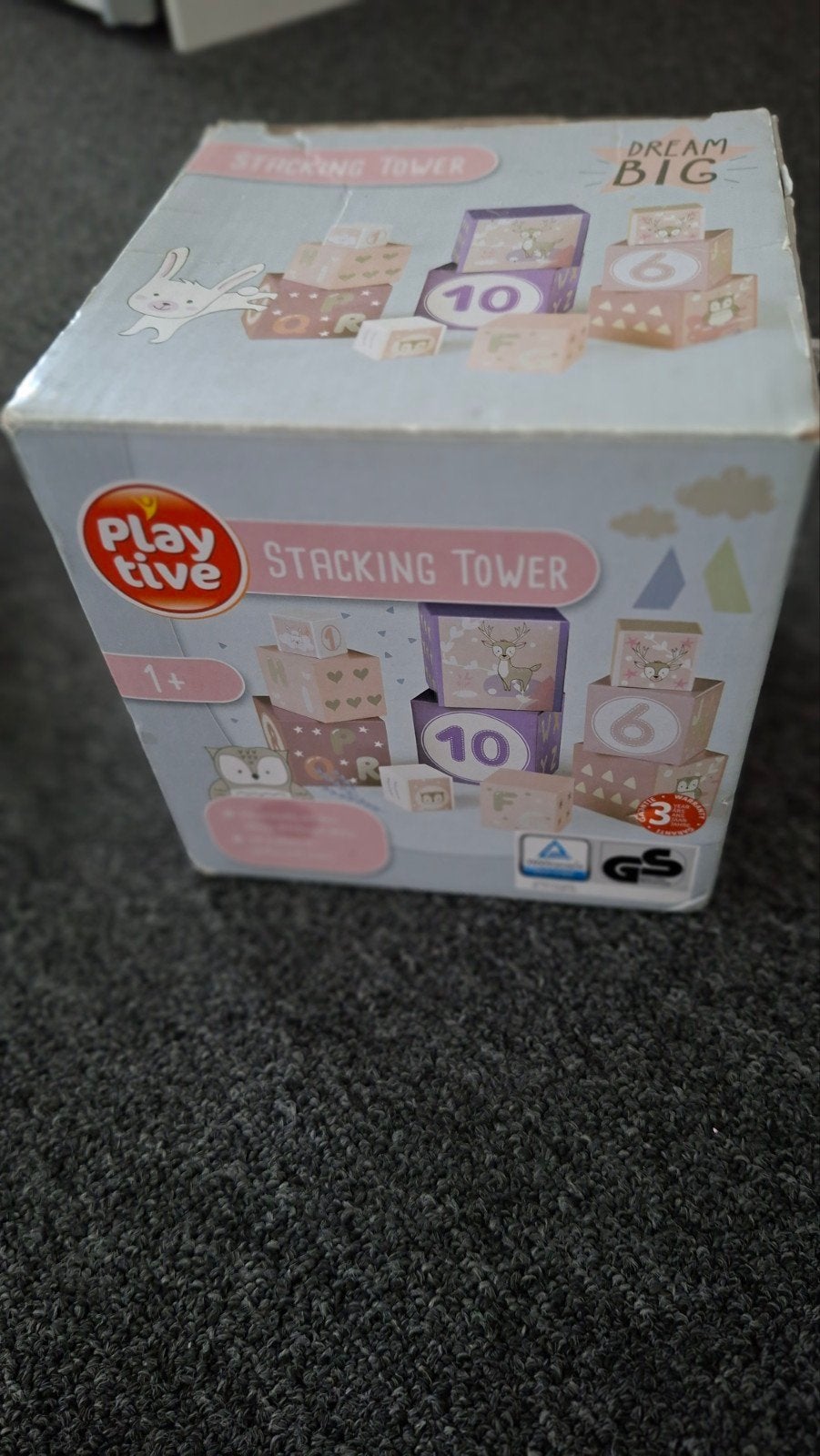 Playtive Stacking Tower 'Dream Big' - Stapelblokken, Kinderen en Baby's, Speelgoed | Babyspeelgoed, Ophalen of Verzenden