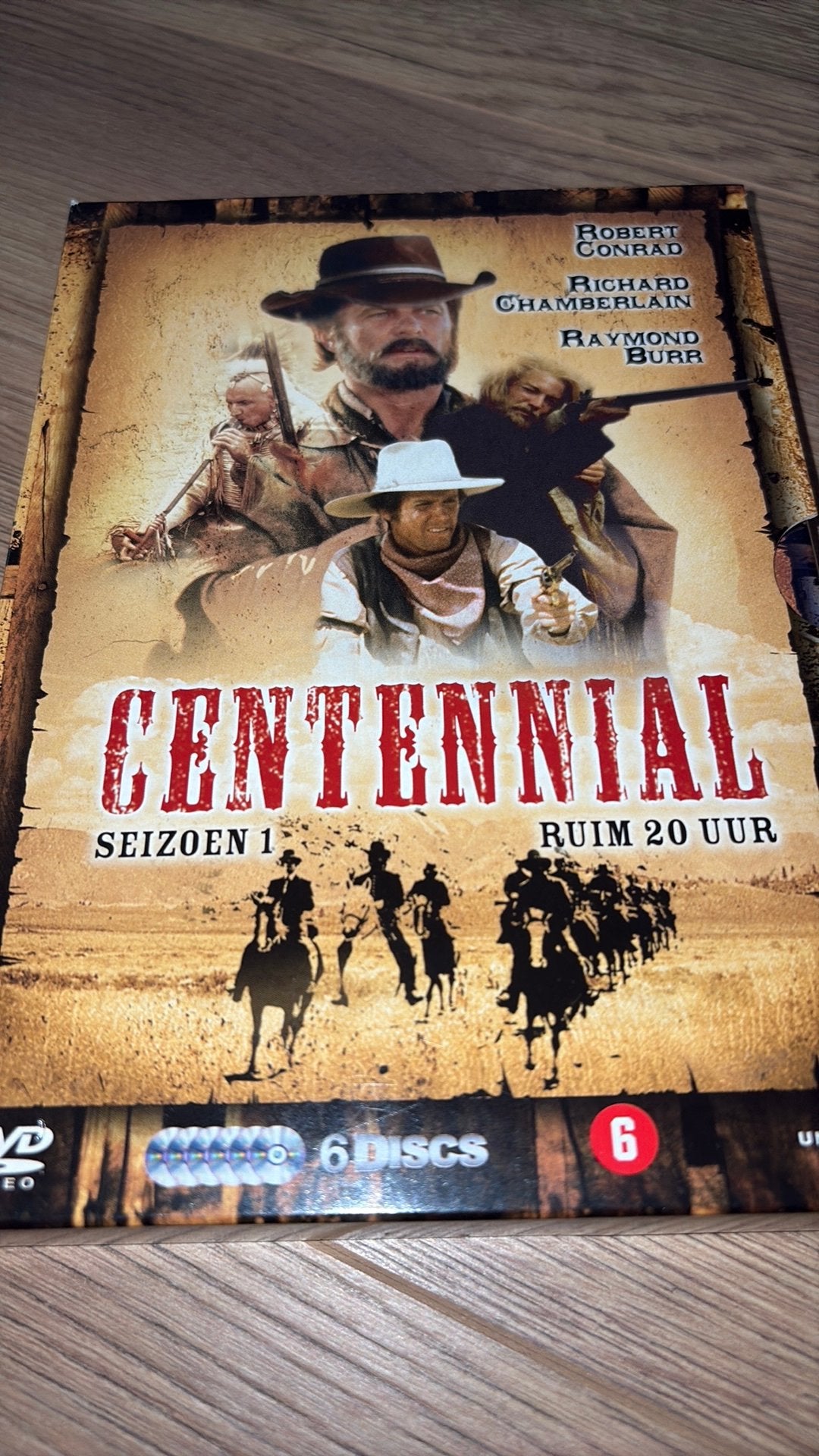 Centennial seizoen 1. Robert Conrad en Richard Chamberlain., Vanaf 12 jaar, Ophalen of Verzenden, Zo goed als nieuw, Actie en Avontuur