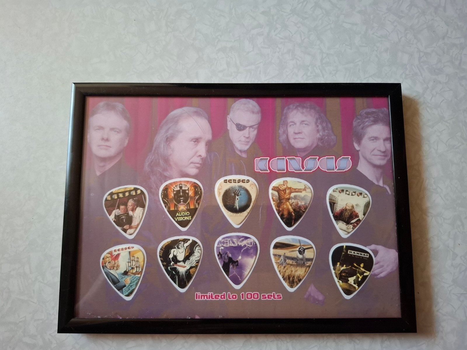 Plectrums verzamelobject van de band Kansas, Ophalen of Verzenden