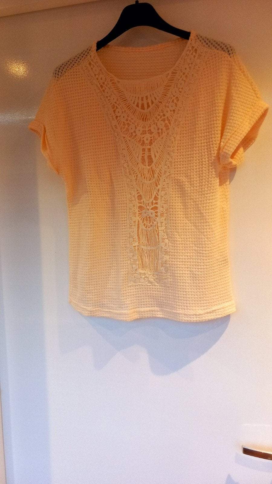 abrikoos kleur maat 38, Kleding | Dames, Maat 38/40 (M), Verzenden, Nieuw, Korte mouw