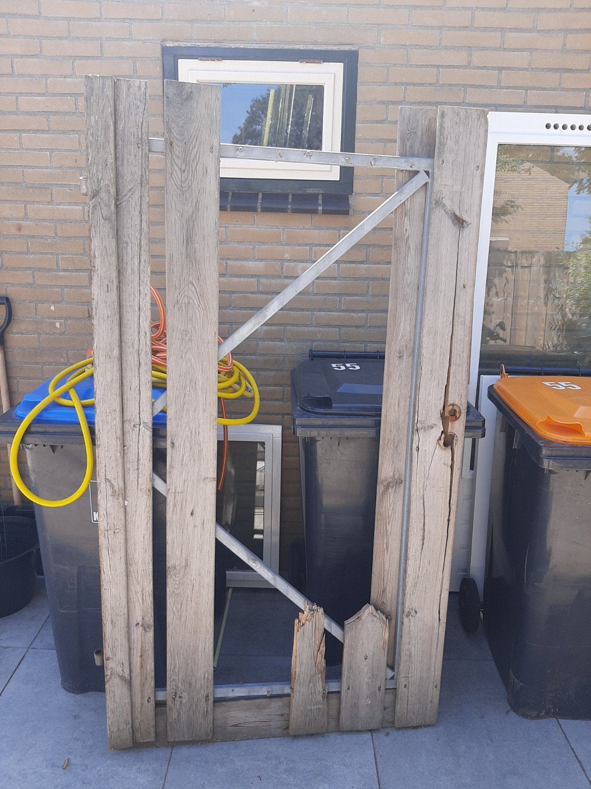 Metalen tuinpoort frame, Tuin en Terras, Tuinhekken en Hekwerk, Ophalen, Met poort, Gebruikt, Tuinhek