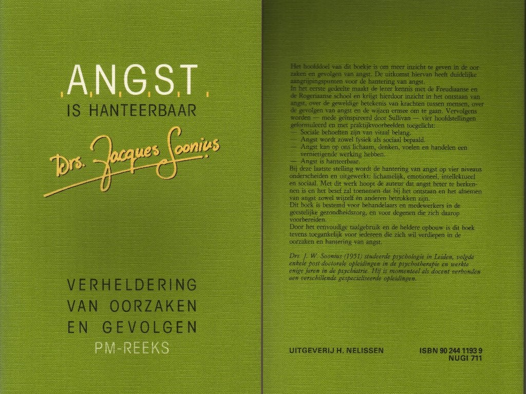 Angst is hanteerbaar (nieuw boek), Ophalen of Verzenden, Nieuw