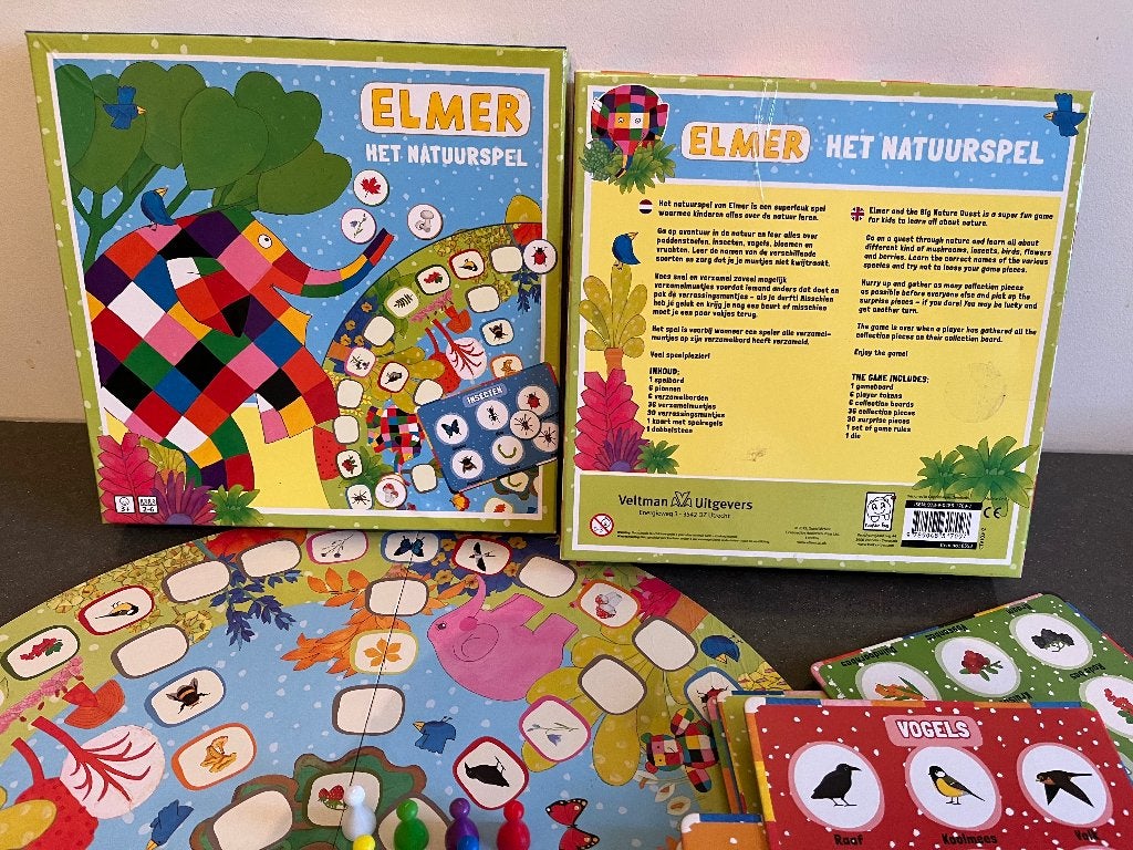 Elmer natuurspel(leer alles over de natuur)kinderen, Ophalen of Verzenden, Zo goed als nieuw, Taal en Lezen