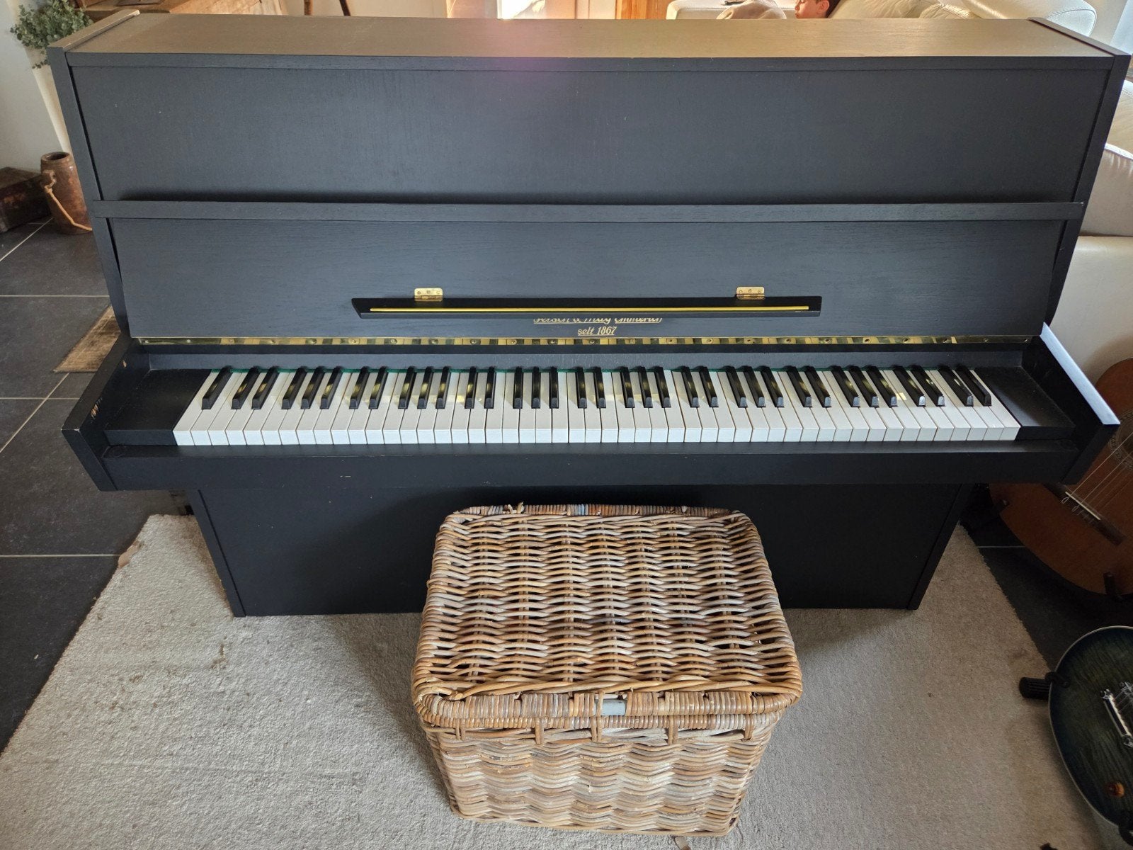 Tetsch & May Emmerich Piano - Zwart, Gebruikt, Muziek en Instrumenten, Piano's, Ophalen, Gebruikt, Zwart, Piano