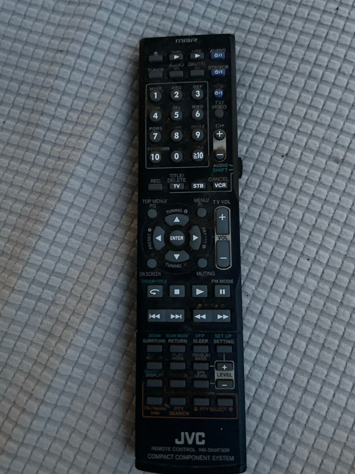 JVC RM-SNXF30R Afstandsbediening voor Compact Component Syst, Ophalen of Verzenden, Gebruikt, Origineel, Dvd