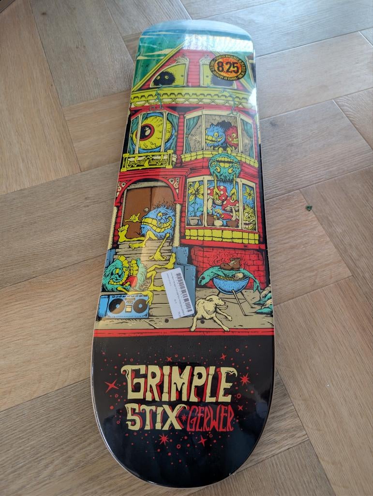 Anti hero Gerwer Grimple 8.25" skateboard deck, Ophalen of Verzenden, Nieuw
