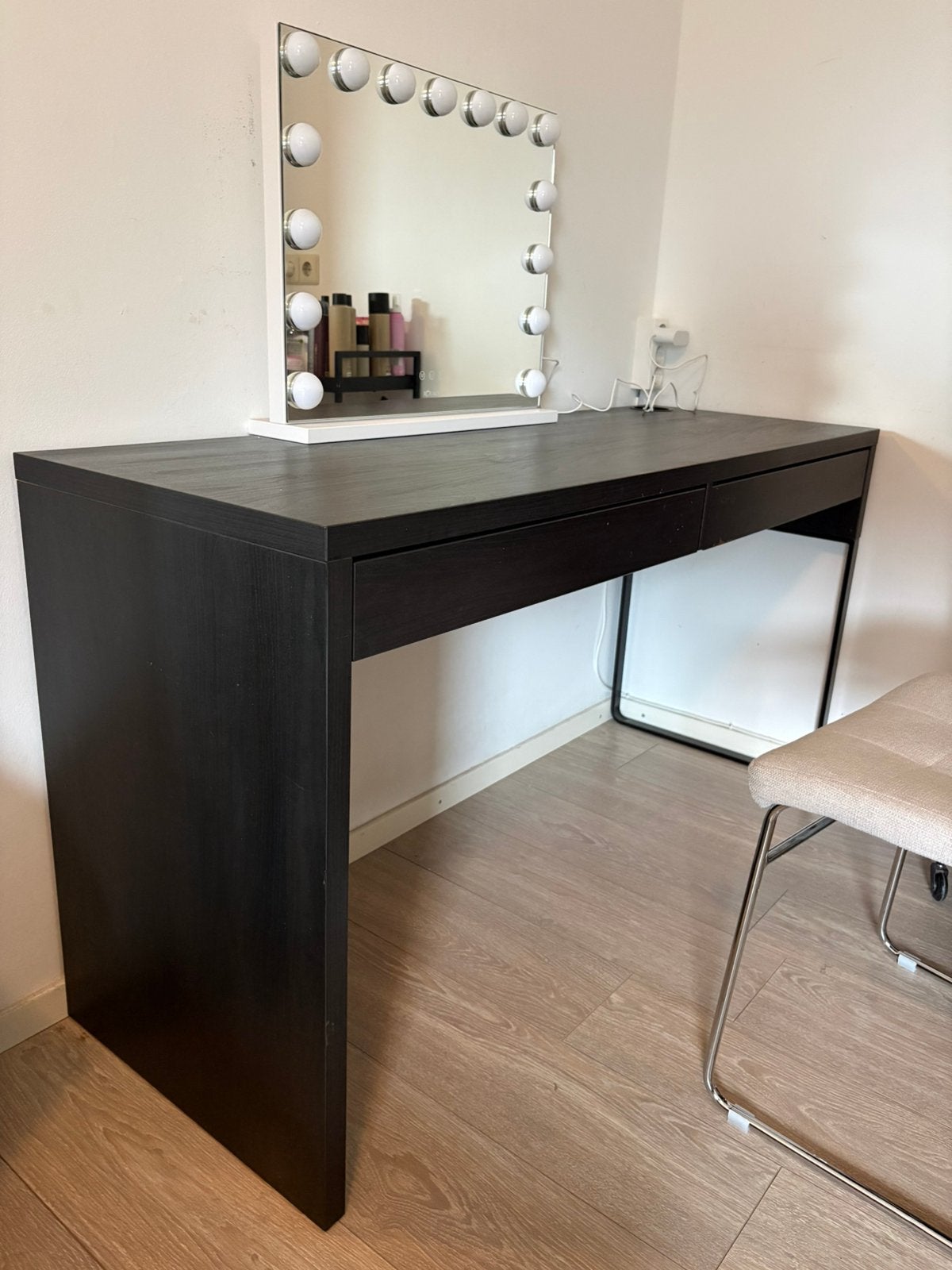 Ikea Micke bureau 142 x 50 cm, Ophalen, Overige typen, Gebruikt, Scandinavisch