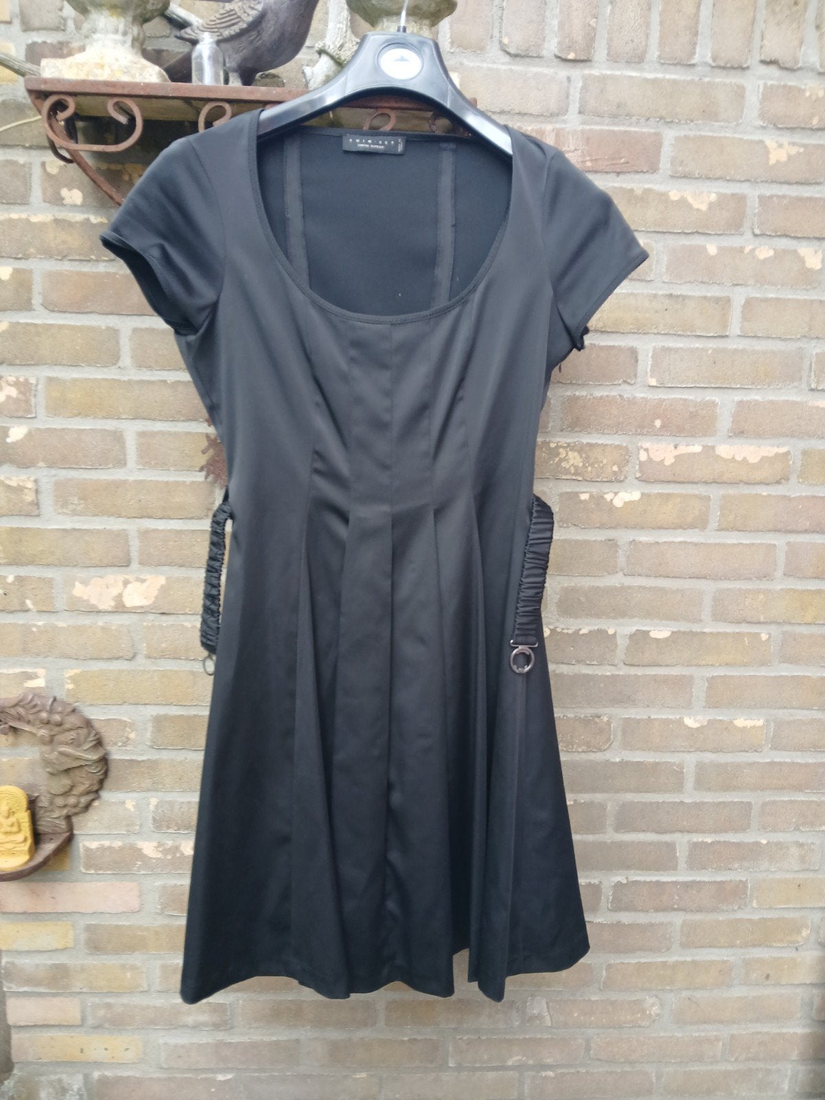 Twin Set Simona Barbieri, zwarte jurk, Kleding | Dames, Maat 38/40 (M), Zwart, Ophalen of Verzenden, Zo goed als nieuw