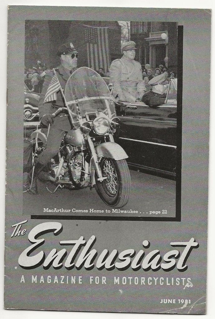 Harley Davidson enthusiast june 1951 motor (HD51), Verzenden, Harley-Davidson of Buell