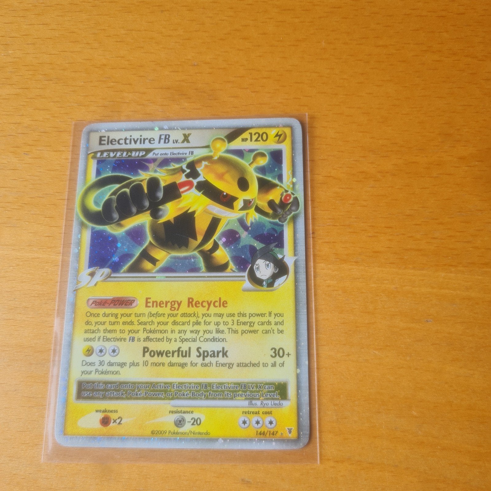 Electivire FB LV.X Pokémon Kaart 144/147, Ophalen of Verzenden, Zo goed als nieuw, Losse kaart