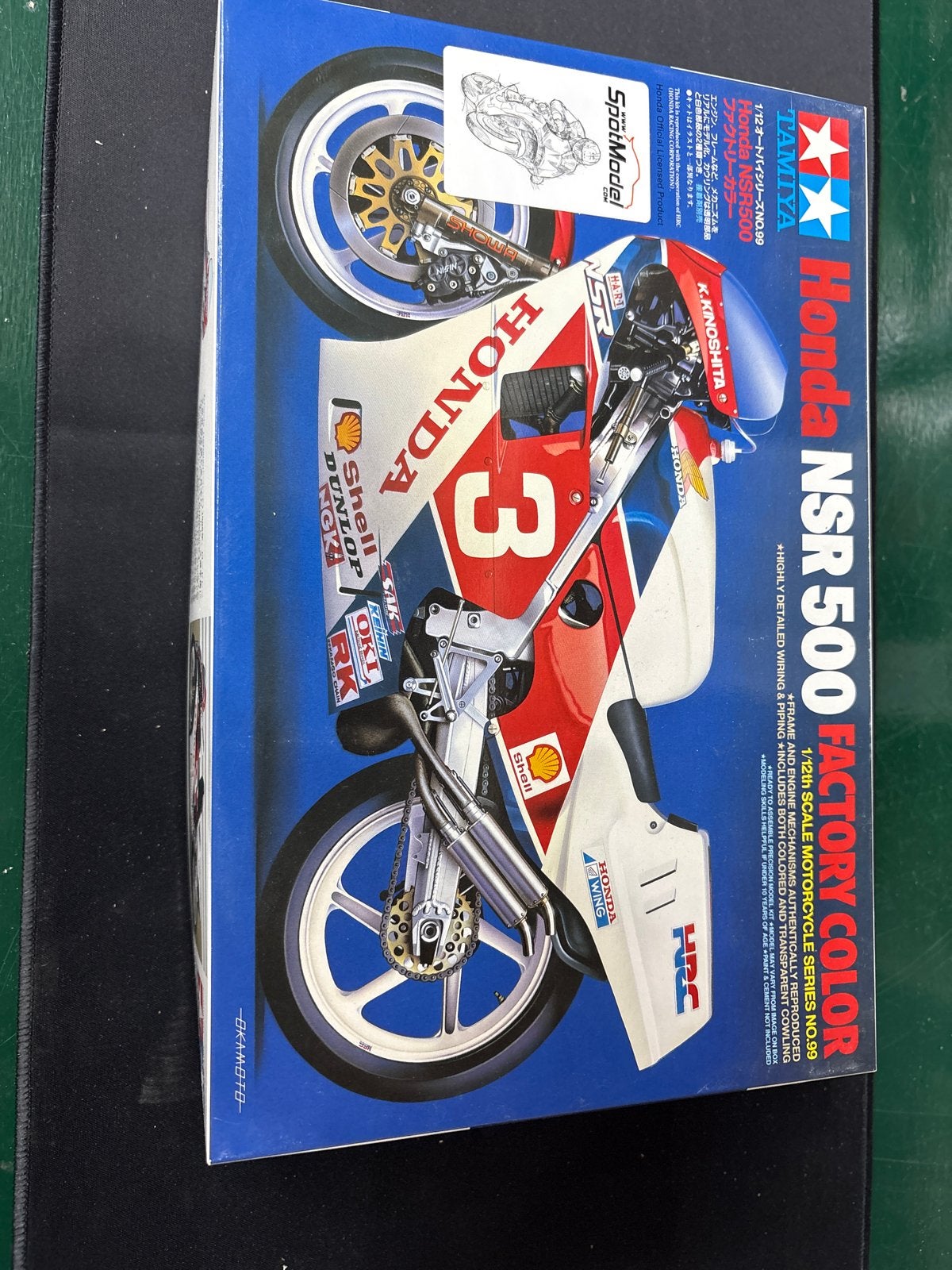 Tamiya Honda NSR500 Factory Color modelbouwkit, Hobby en Vrije tijd, Modelbouw | Auto's en Voertuigen, Ophalen, 1:32 tot 1:50