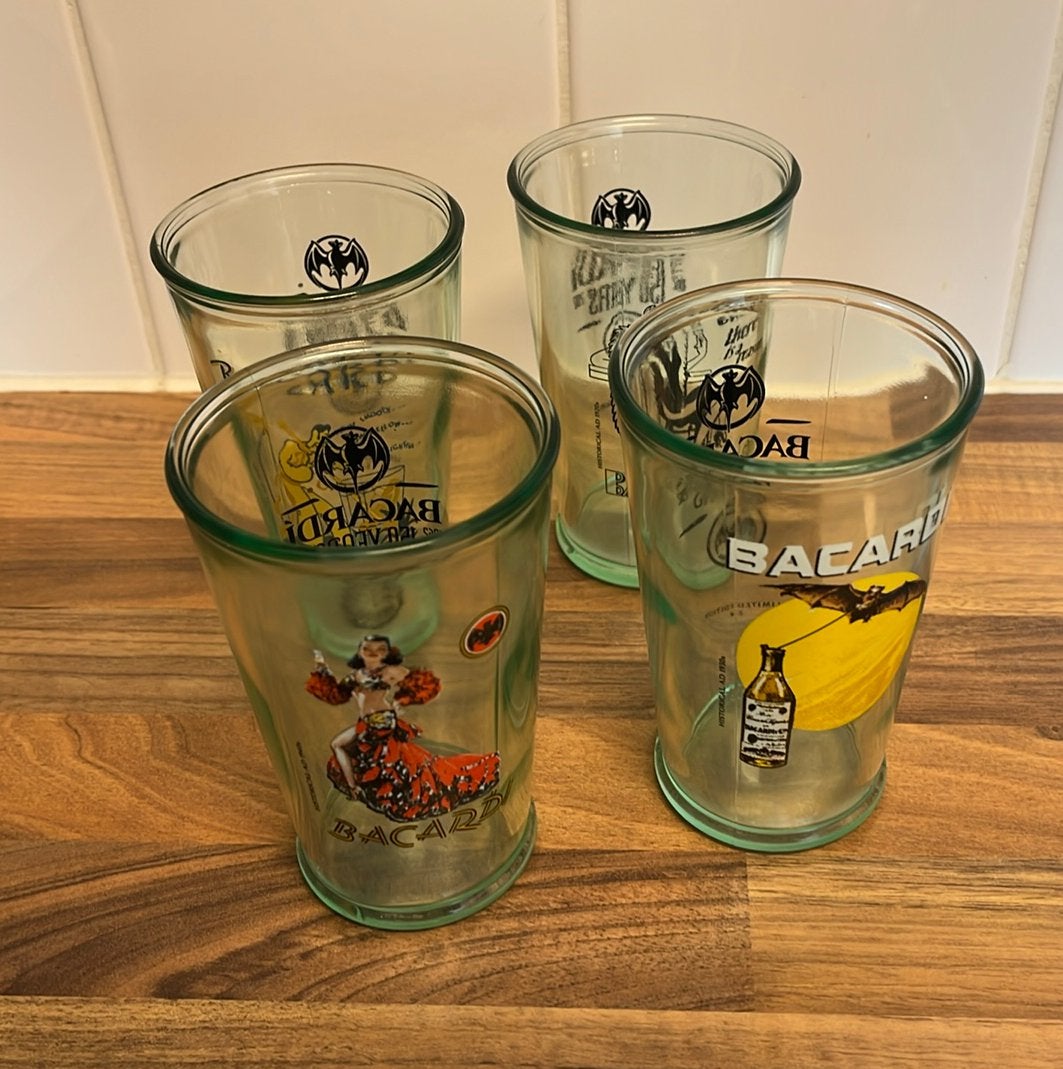 Bacardi 150 Years Limited Edition glazen complete set, Ophalen of Verzenden, Zo goed als nieuw, Overige typen