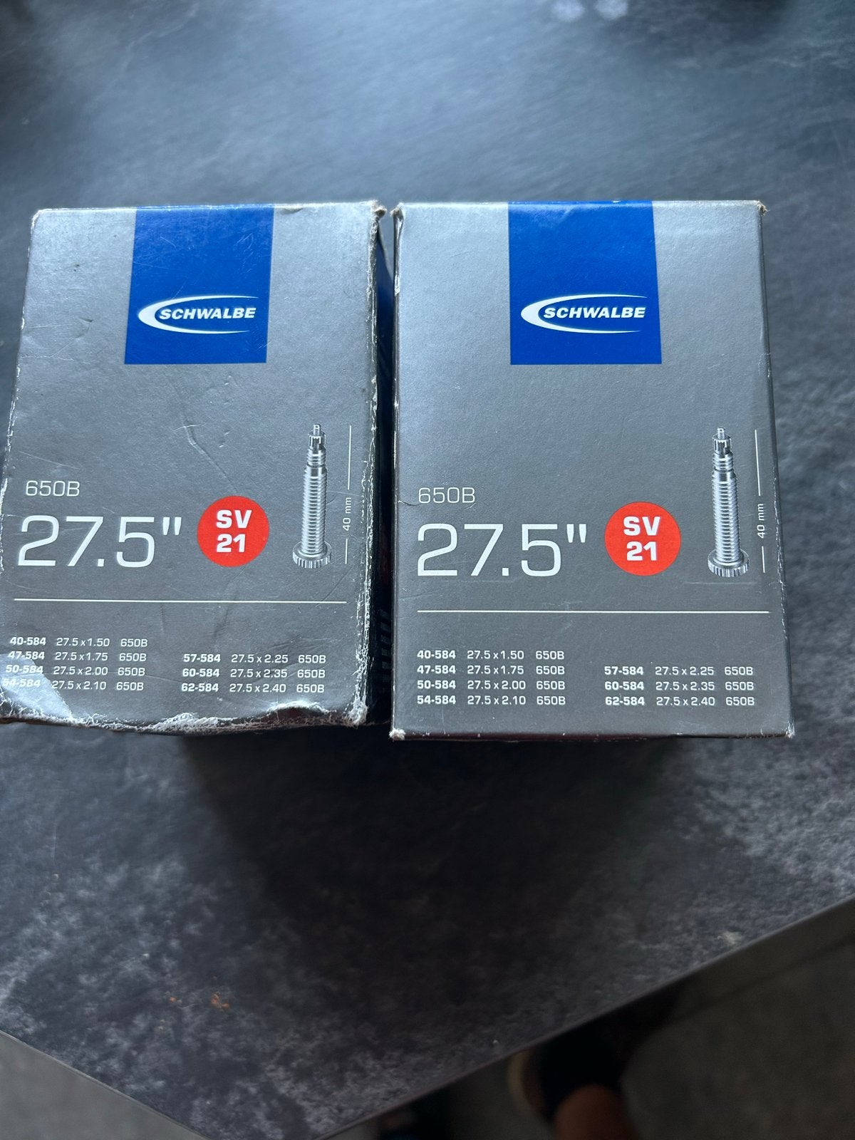 4x Nieuwe Schwalbe MTB binnenbanden 27.5 inch (650B), Band, Nieuw, Ophalen of Verzenden, Mountainbike