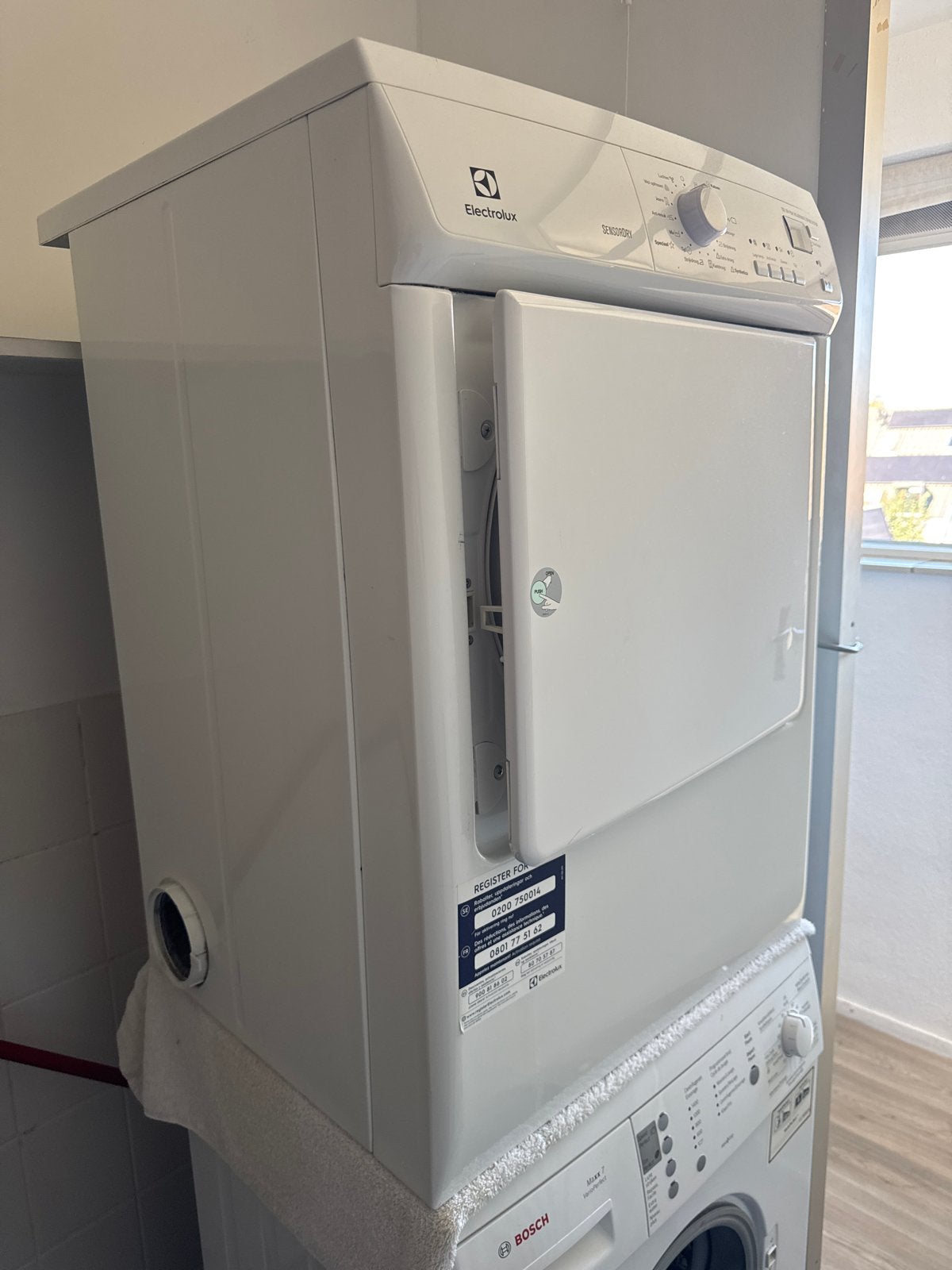 Electrolux SensorDry Wasdroger - EDE 1074 PDW 7kg, Witgoed en Apparatuur, Wasdrogers, Ophalen, 6 tot 8 kg, Gebruikt, Luchtafvoer