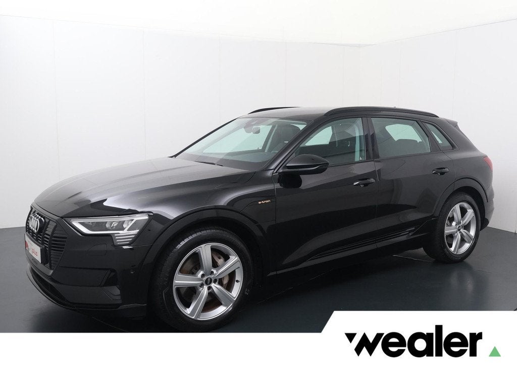 Audi e-tron 55 quattro Advanced edition Plus 95 kWh | 408 PK, Auto's, Audi, Zwart, 95 kWh, Leder en Stof, Zwart