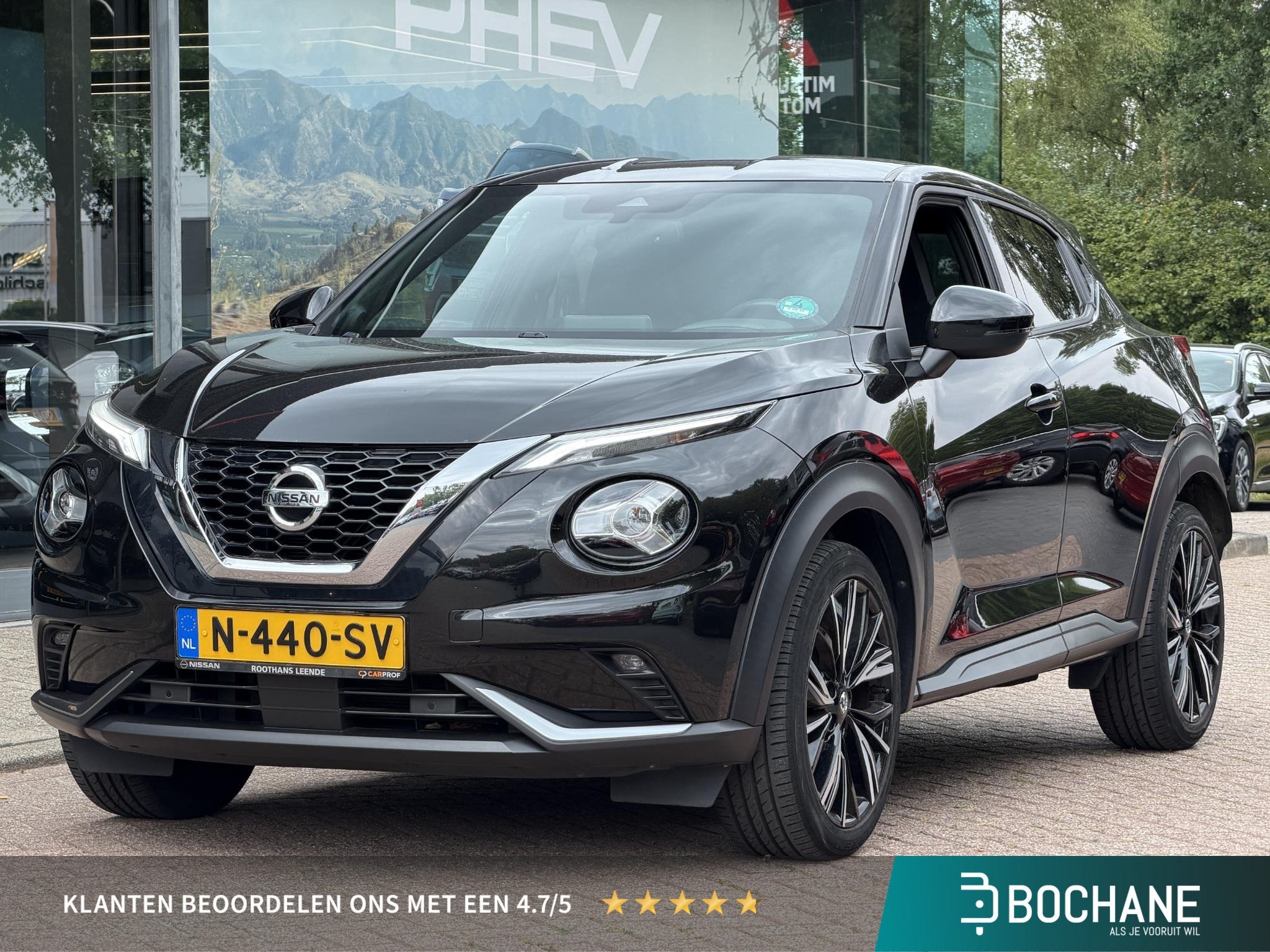 Nissan Juke 1.0 DIG-T N-Design Automaat 114PK | Navigatie |, Auto's, Nissan, Stof, Euro 6, Zwart, Origineel Nederlands