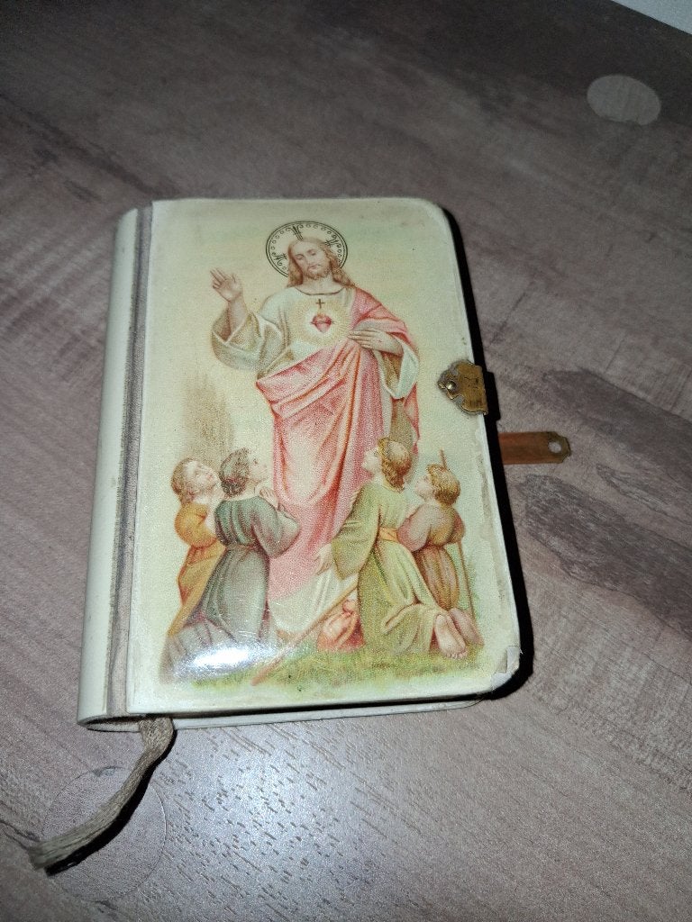 Antiek communieboekje Manna voor de Jeugd 1899 – Heilig Hart, Ophalen of Verzenden