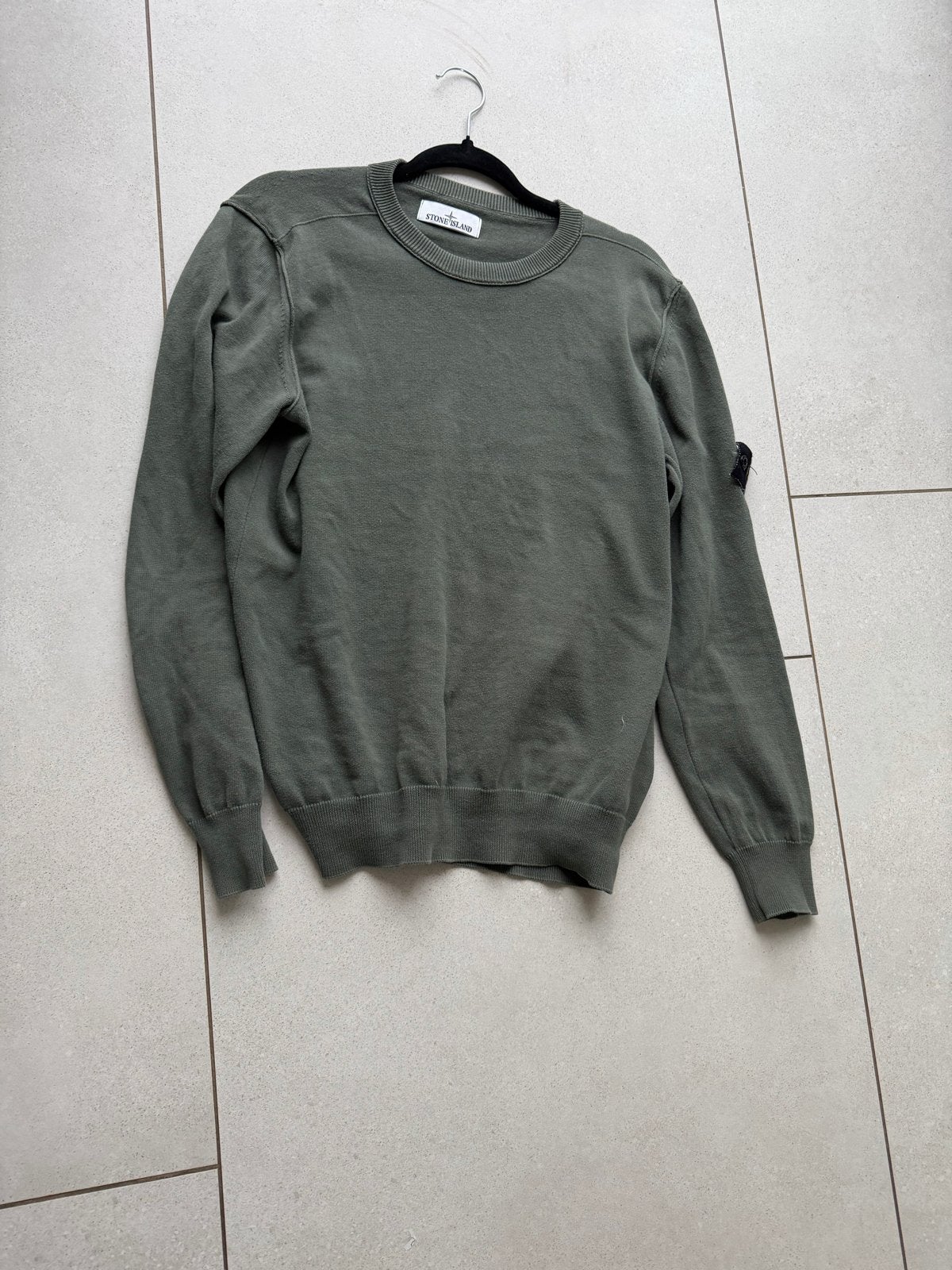 Stone Island Crewneck Trui - Groen - Maat M, Ophalen of Verzenden, Zo goed als nieuw, Maat 48/50 (M), Groen