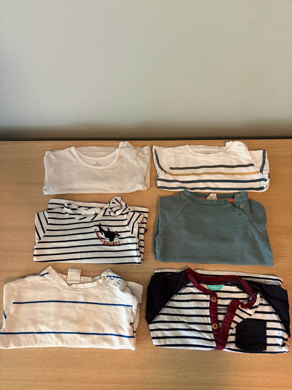 Pakket babykleding maat 68, circa 60 items, Kinderen en Baby's, Ophalen, Gebruikt, Jongetje of Meisje, Setje