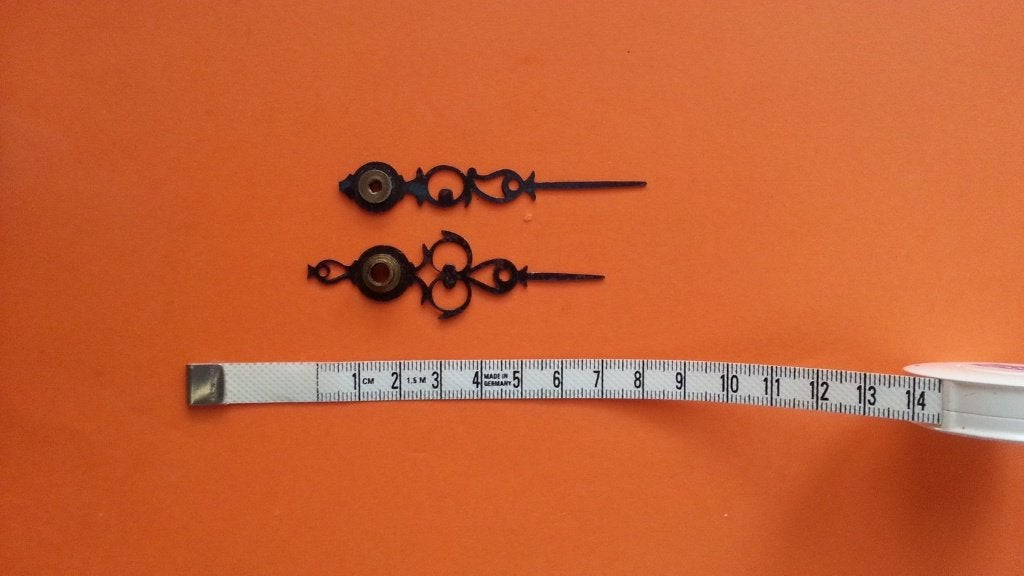 Pendule 2 Wijzers Zwart., Ophalen of Verzenden