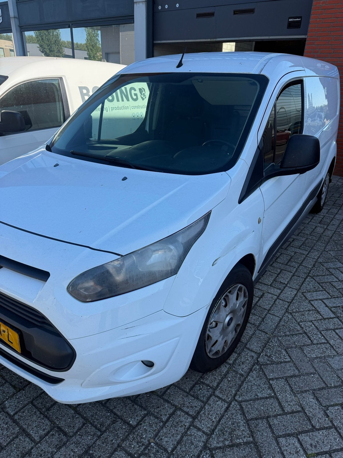 Ford Transit Connect L2 1.6 Tdci 95 pk 2014, Auto's, Zwart, Wit, Origineel Nederlands, 1560 cc