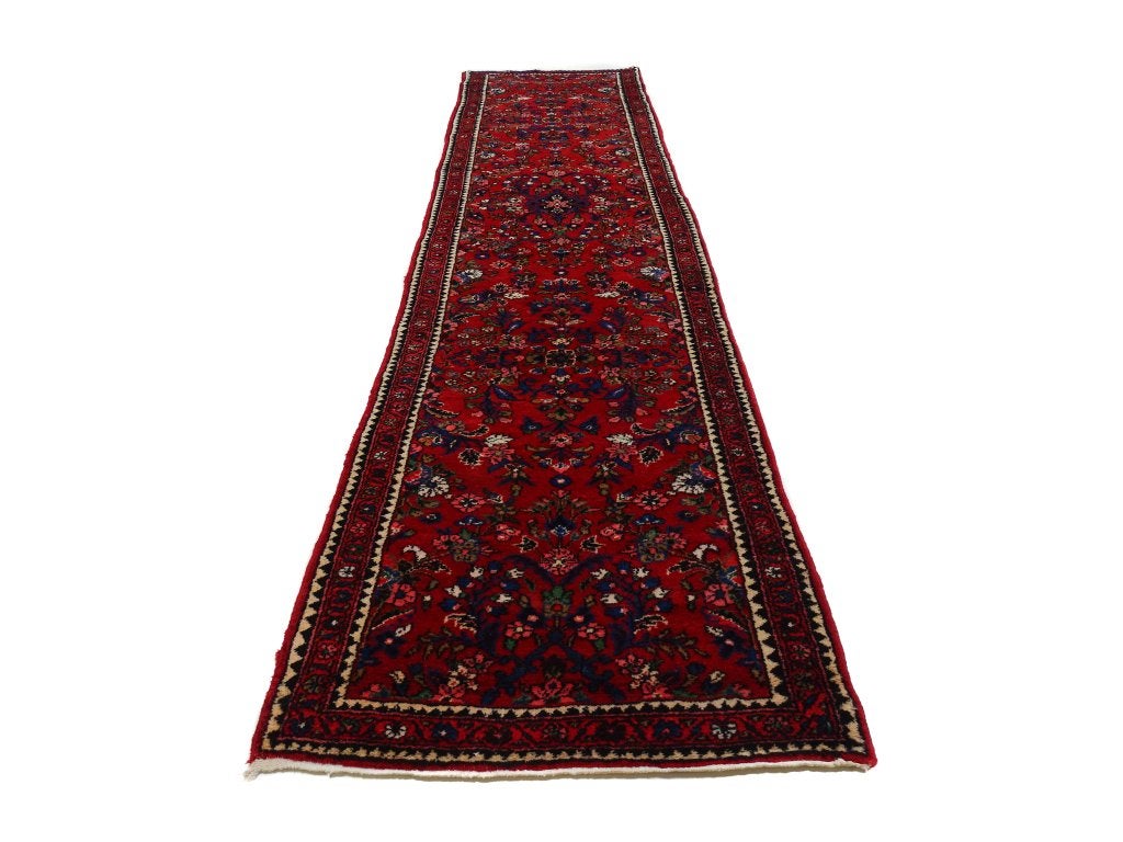 Perzisch tapijt - Sarouk loper - 387 x 90 cm - Handgeknoopt, Antiek - Klassiek - Modern - Eclectisch, -, Verzenden, -